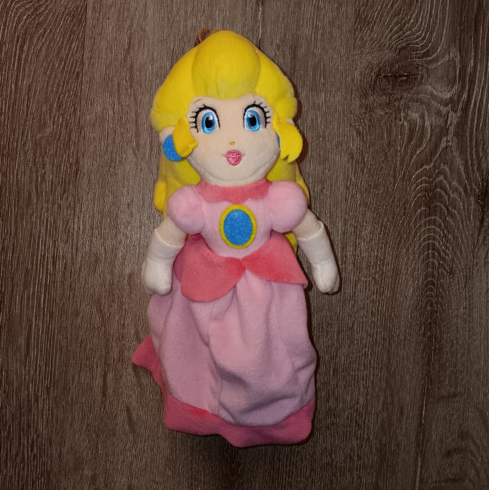 Super Mario Princess Peach Plush Stuffed Animal 9" Doll Nintendo Little Buddy